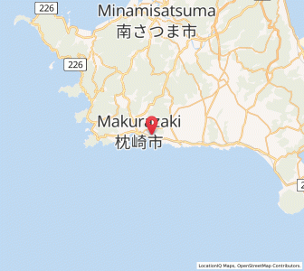 Map of Makurazaki, Kagoshima