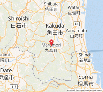 Map of Marumori, Miyagi