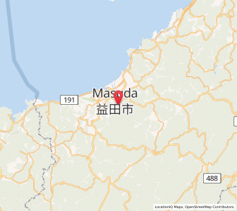 Map of Masuda, Shimane