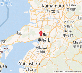 Map of Matsubase, Kumamoto