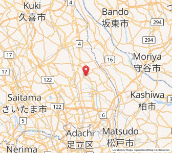 Map of Matsubushi, Saitama