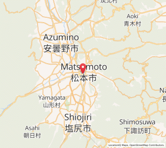 Map of Matsumoto, Nagano