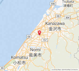 Map of Matsutō, Ishikawa