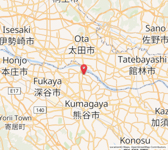 Map of Menuma, Saitama