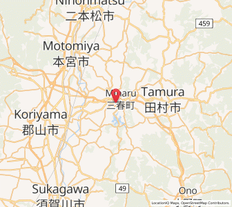 Map of Miharu, Fukushima