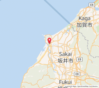 Map of Mikuni, Fukui