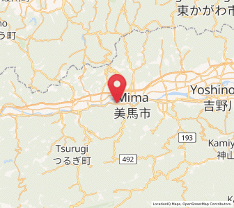 Map of Mima, Tokushima