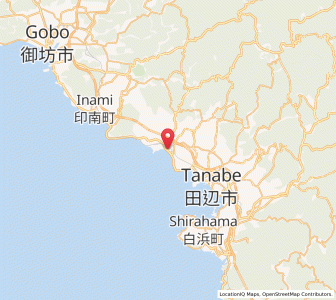 Map of Minabe, Wakayama