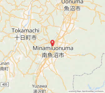 Map of Minamiuonuma, Niigata