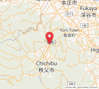 Map of Minano, Saitama