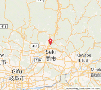 Map of Mino, Gifu
