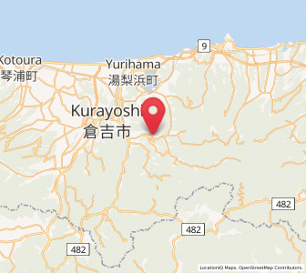 Map of Misasa, Tottori