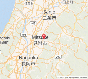 Map of Mitsuke, Niigata