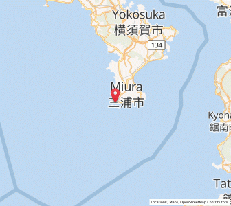 Map of Miura, Kanagawa