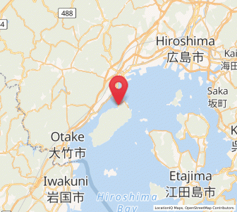 Map of Miyajima, Hiroshima
