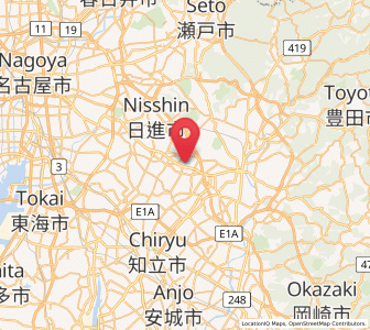 Map of Miyoshi, Aichi