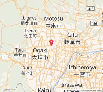 Map of Mizuho, Gifu
