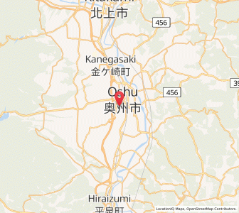 Map of Mizusawa, Iwate