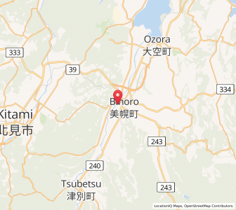 Map of Motomachi, Hokkaido