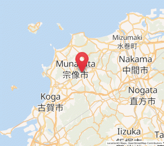 Map of Munakata, Fukuoka