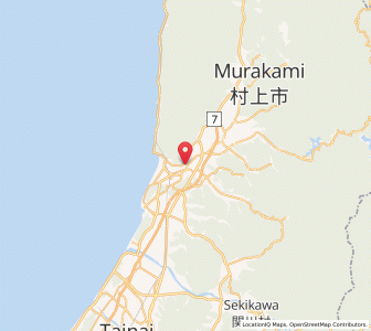 Map of Murakami, Niigata