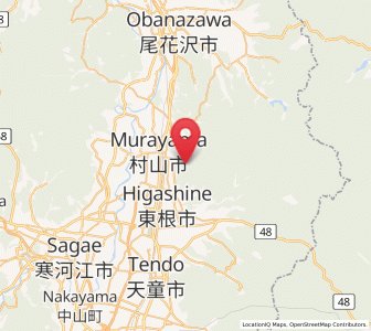 Map of Murayama, Yamagata
