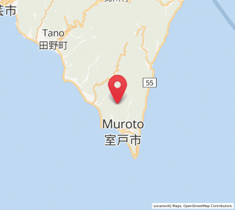 Map of Muroto, Kochi