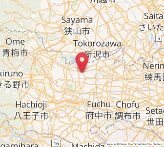 Map of Musashimurayama, Tokyo