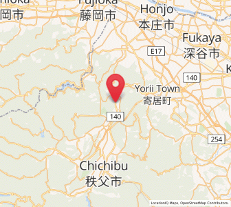Map of Nagatoro, Saitama