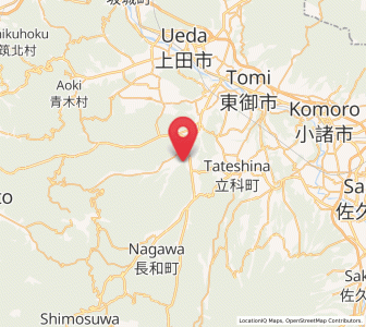Map of Nagawa, Nagano