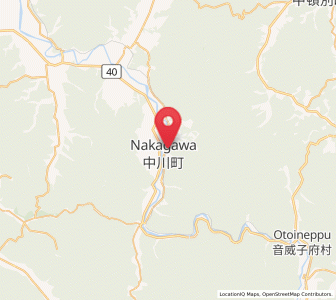 Map of Nakagawa, Hokkaido