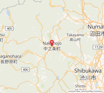 Map of Nakanojōmachi, Gunma