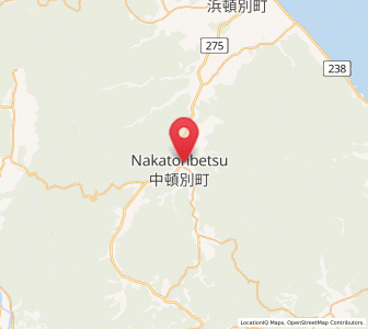 Map of Nakatonbetsu, Hokkaido