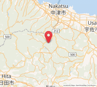 Map of Nakatsu, Oita