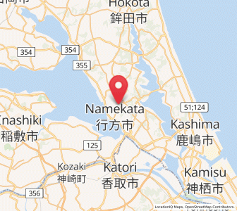 Map of Namegata, Ibaraki
