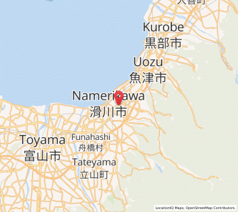 Map of Namerikawa, Toyama