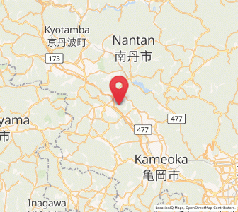 Map of Nantan, Kyoto