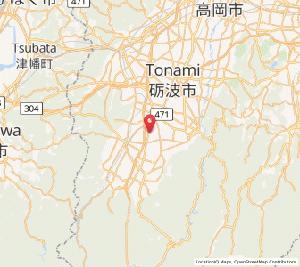 Map of Nanto-shi, Toyama