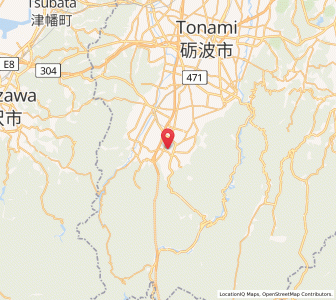 Map of Nanto, Toyama