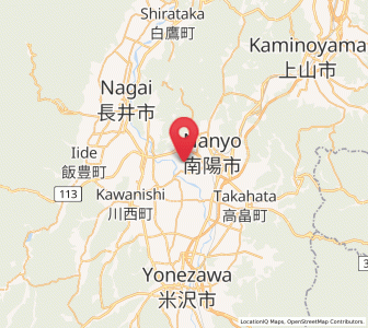 Map of Nanyō, Yamagata