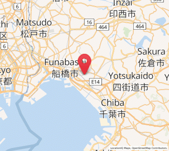 Map of Narashino, Chiba