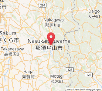 Map of Nasukarasuyama, Tochigi