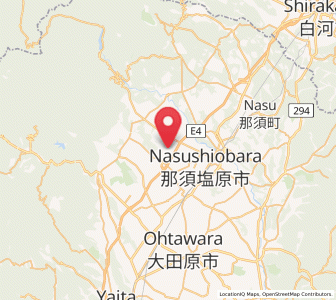 Map of Nasushiobara, Tochigi