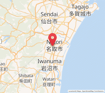 Map of Natori-shi, Miyagi