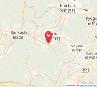 Map of Niseko Town, Hokkaido