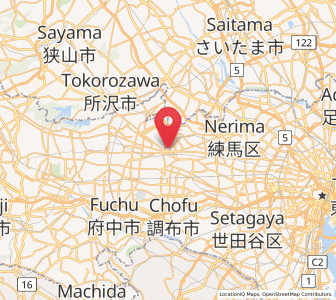 Map of Nishitōkyō, Tokyo