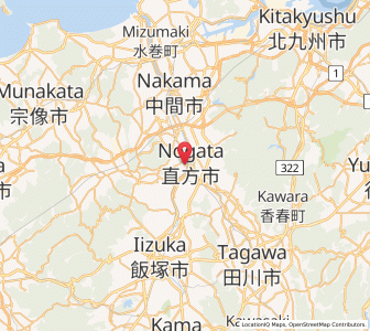 Map of Nōgata, Fukuoka