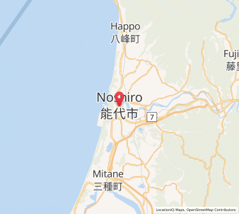 Map of Noshiro, Akita