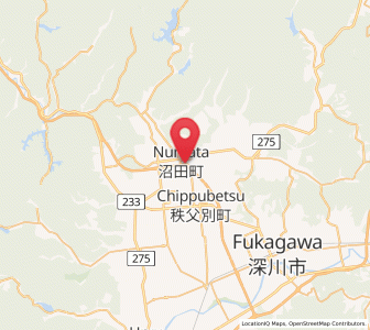 Map of Numata, Hokkaido