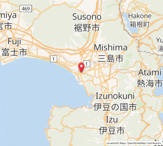 Map of Numazu, Shizuoka